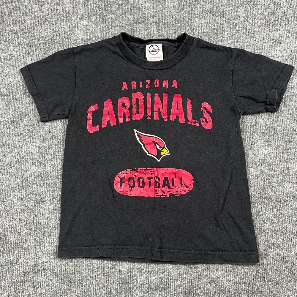 Delta T Shirt Kids Small Black NFL Football Arizona Cardinals Graphic Print